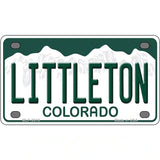 Littleton Colorado Metal Novelty License Plate 4" x 2.2" (MLP)