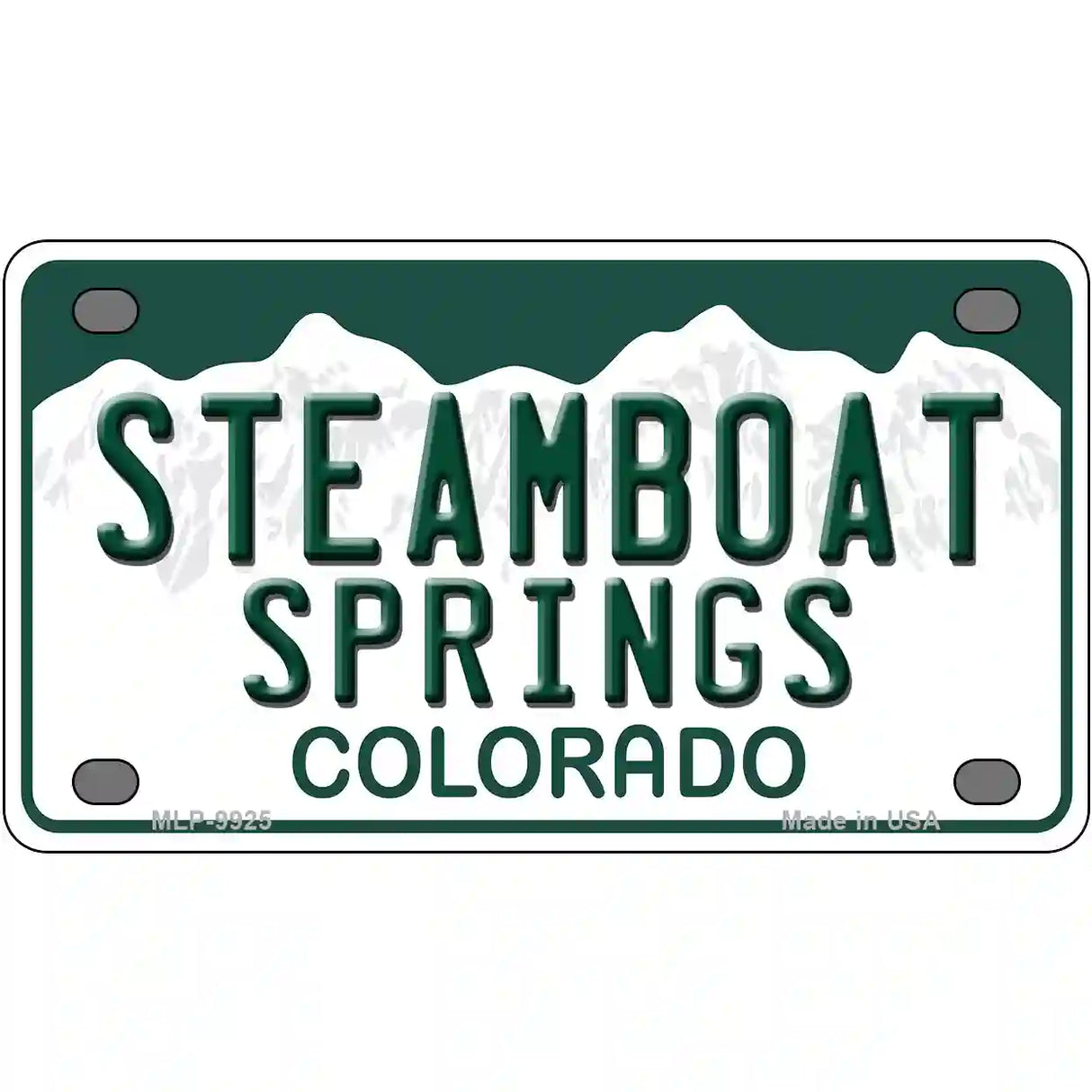 Steamboat Springs Colorado Metal Novelty License Plate 4" x 2.2" (MLP)