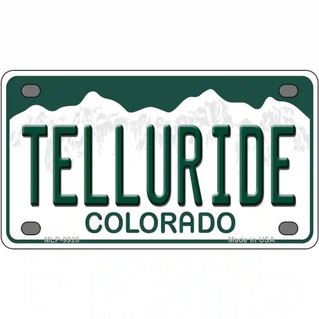 Telluride Colorado Metal Novelty License Plate 4" x 2.2" (MLP)