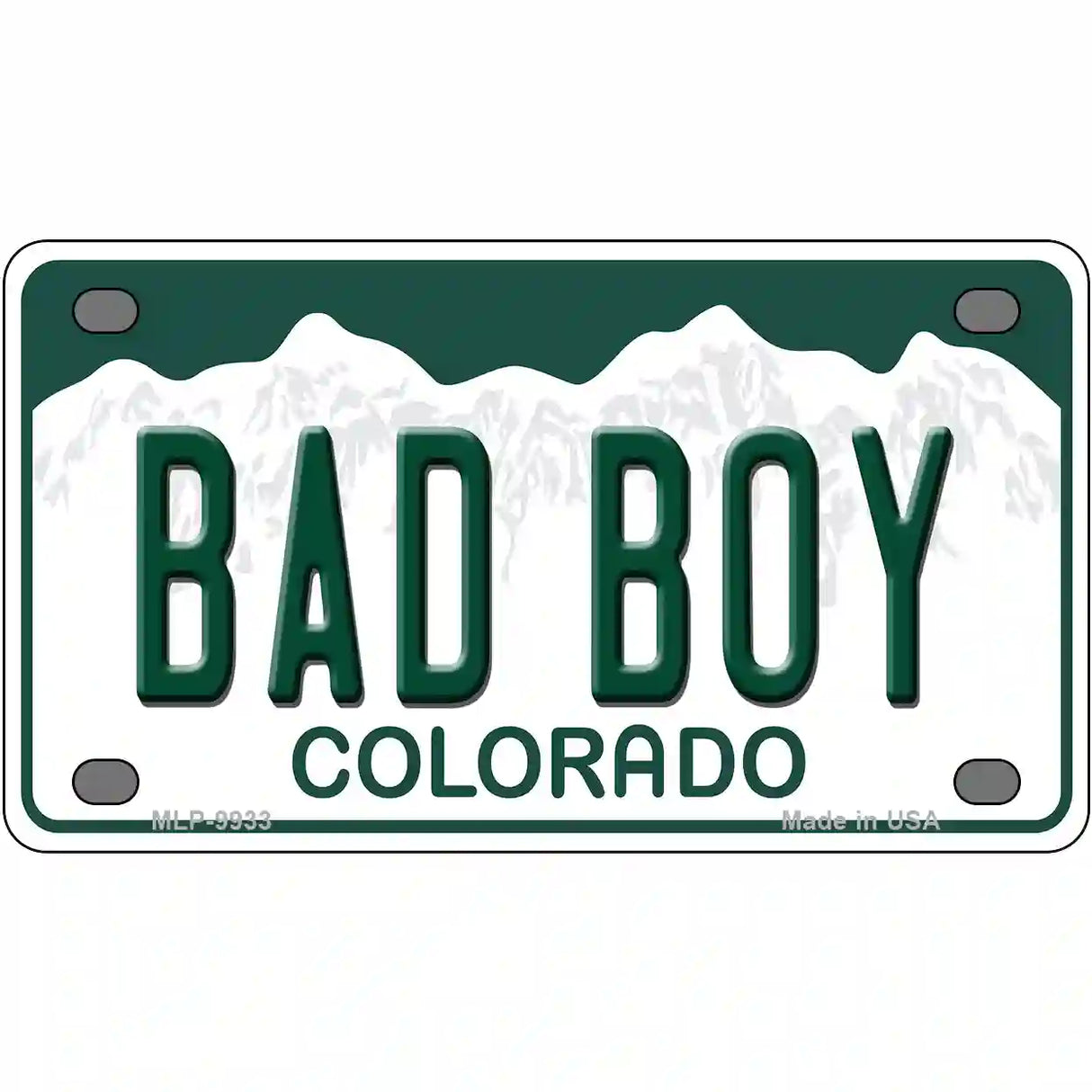 Bad Boy Colorado Metal Novelty License Plate