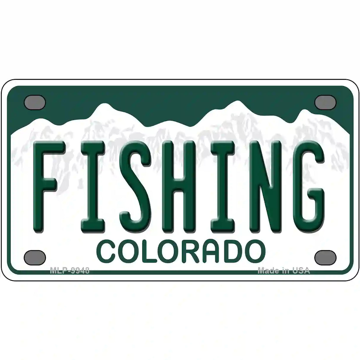 Fishing Colorado Metal Novelty License Plate