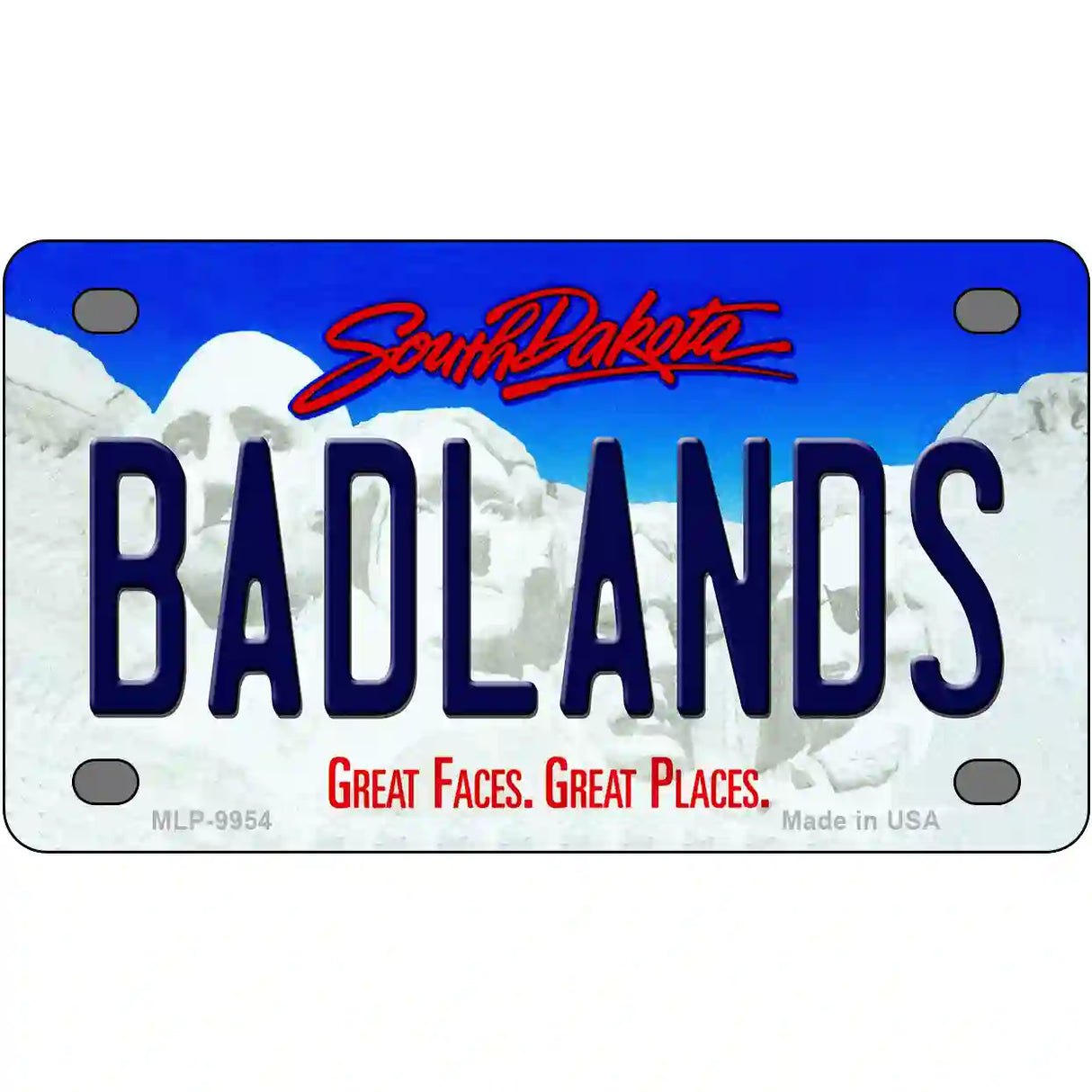 Badlands South Dakota Metal Novelty License Plate