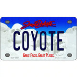 Coyote South Dakota Metal Novelty License Plate 4" x 2.2" (MLP)