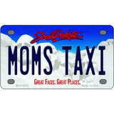 Moms Taxi South Dakota Metal Novelty License Plate 4" x 2.2" (MLP)