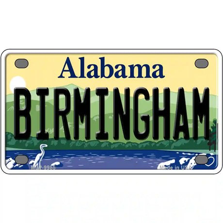 Birmingham Alabama Metal Novelty License Plate 4" x 2.2" (MLP)