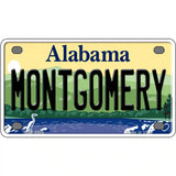 Montgomery Alabama Metal Novelty License Plate 4" x 2.2" (MLP)