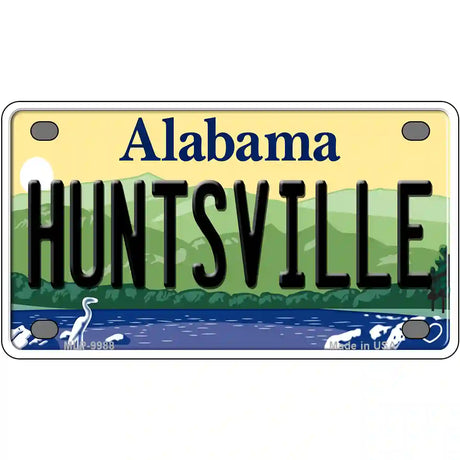 Huntsville Alabama Metal Novelty License Plate 4" x 2.2" (MLP)