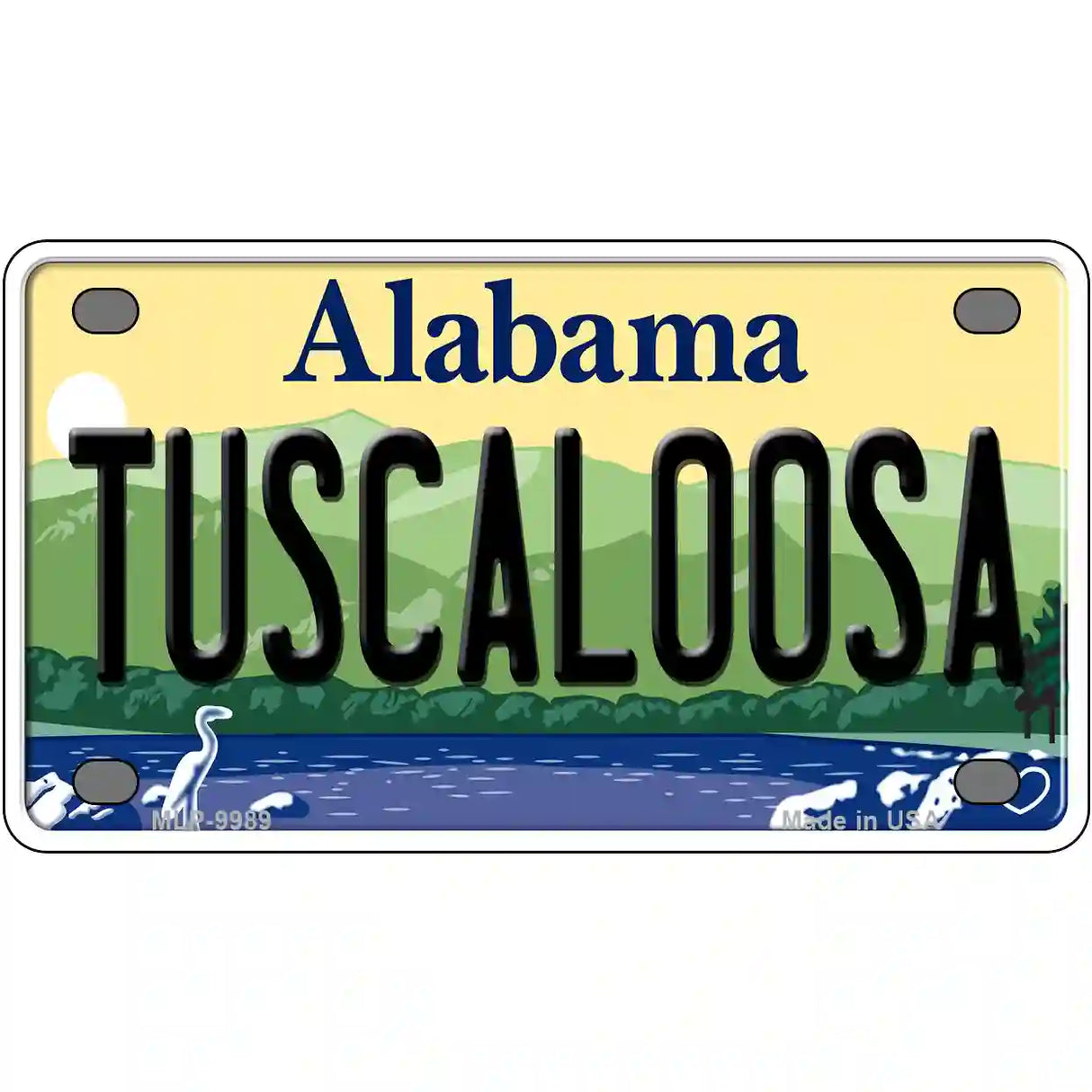 Tuscaloosa Alabama Metal Novelty License Plate 4" x 2.2" (MLP)