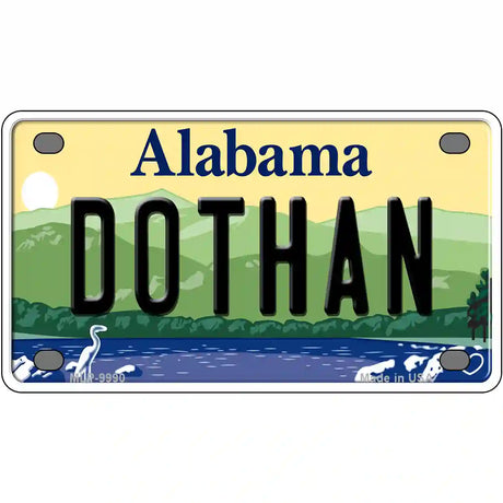 Dothan Alabama Metal Novelty License Plate 4" x 2.2" (MLP)