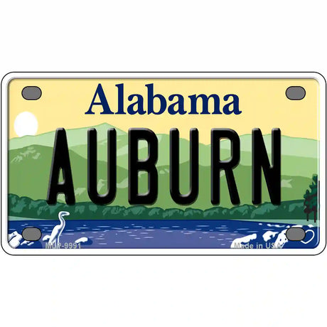 Auburn Alabama Metal Novelty License Plate 4" x 2.2" (MLP)