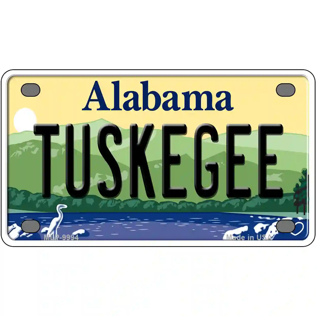 Tuskegee Alabama Metal Novelty License Plate 4" x 2.2" (MLP)