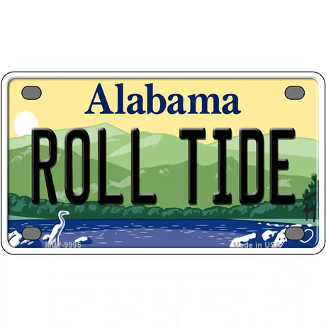 Roll Tide Alabama Metal Novelty License Plate 4" x 2.2" (MLP)