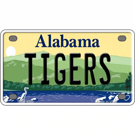 Tigers Alabama Metal Novelty License Plate 4" x 2.2" (MLP)