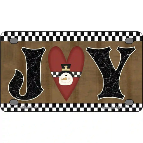 Joy Metal Novelty License Plate 4" x 2.2" (MLP)