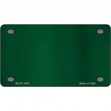 Green Metallic Solid Metal Novelty License Plate 4" x 2.2" (MLPC)