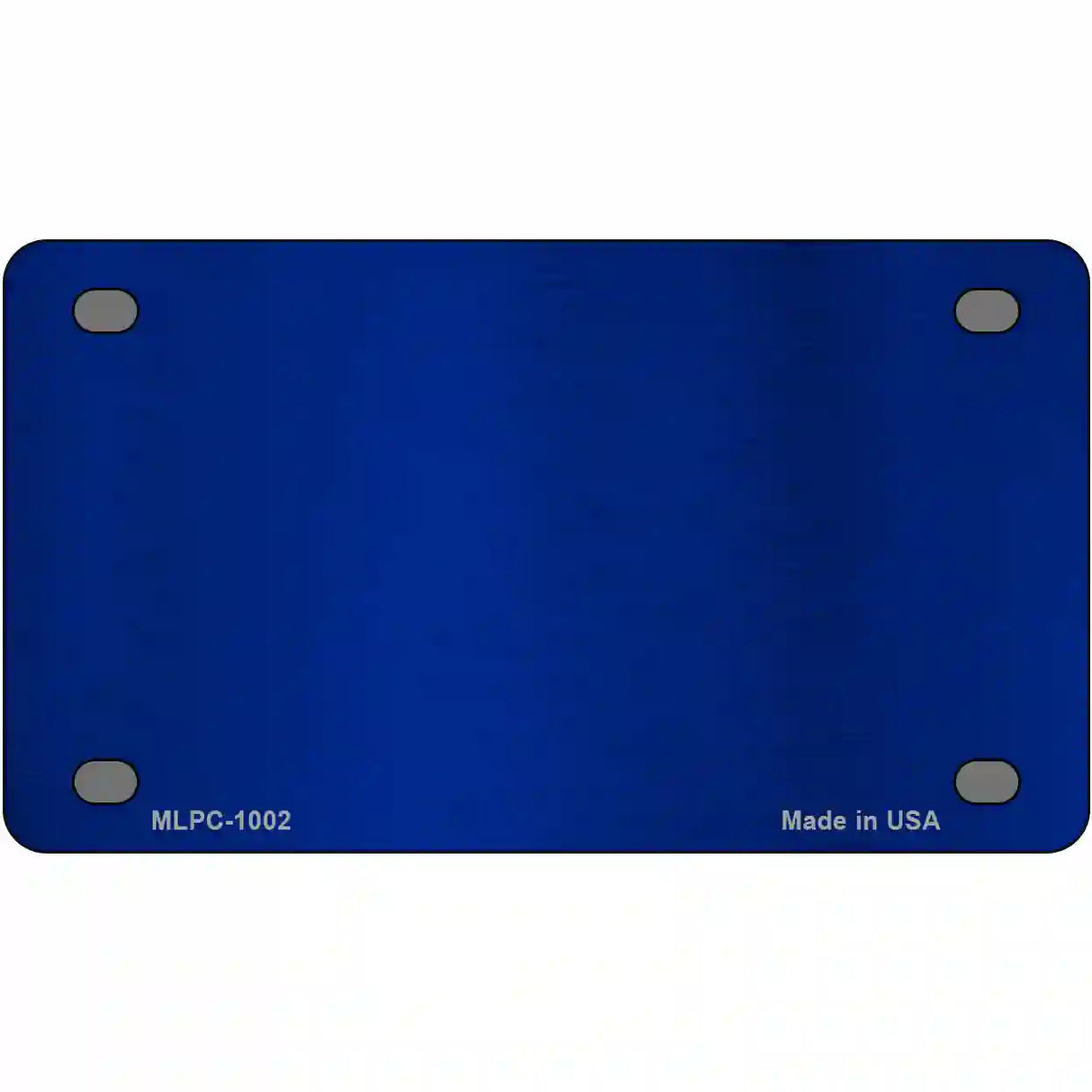 Blue Metallic Solid Metal Novelty License Plate 4" x 2.2" (MLPC)