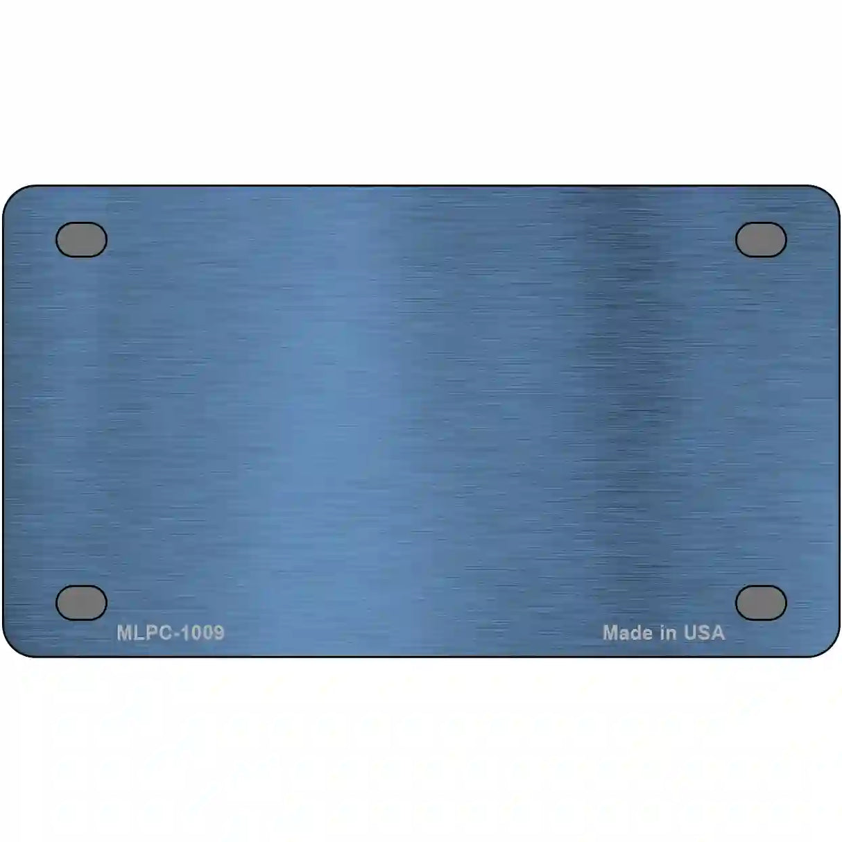 Light Blue Metallic Solid Metal Novelty License Plate 4" x 2.2" (MLPC)