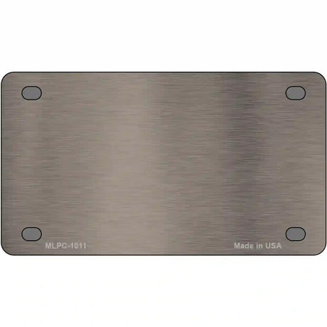 Tan Metallic Solid Metal Novelty License Plate 4" x 2.2" (MLPC)