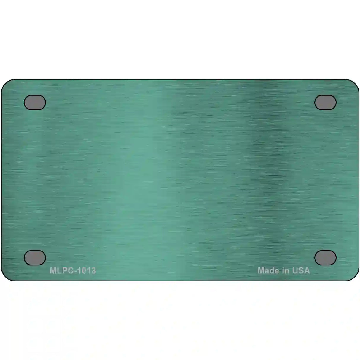 Teal Metallic Solid Metal Novelty License Plate 4" x 2.2" (MLPC)