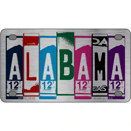 Alabama License Plate Art Metal Novelty License Plate 4" x 2.2" (MLPC)