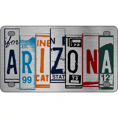 Arizona License Plate Art Metal Novelty License Plate 4" x 2.2" (MLPC)