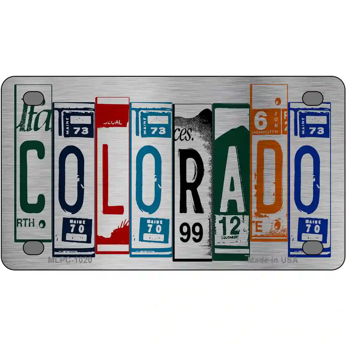 Colorado License Plate Art Metal Novelty License Plate