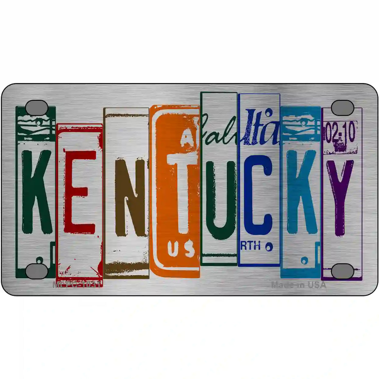 Kentucky License Plate Art Metal Novelty License Plate 4" x 2.2" (MLPC)