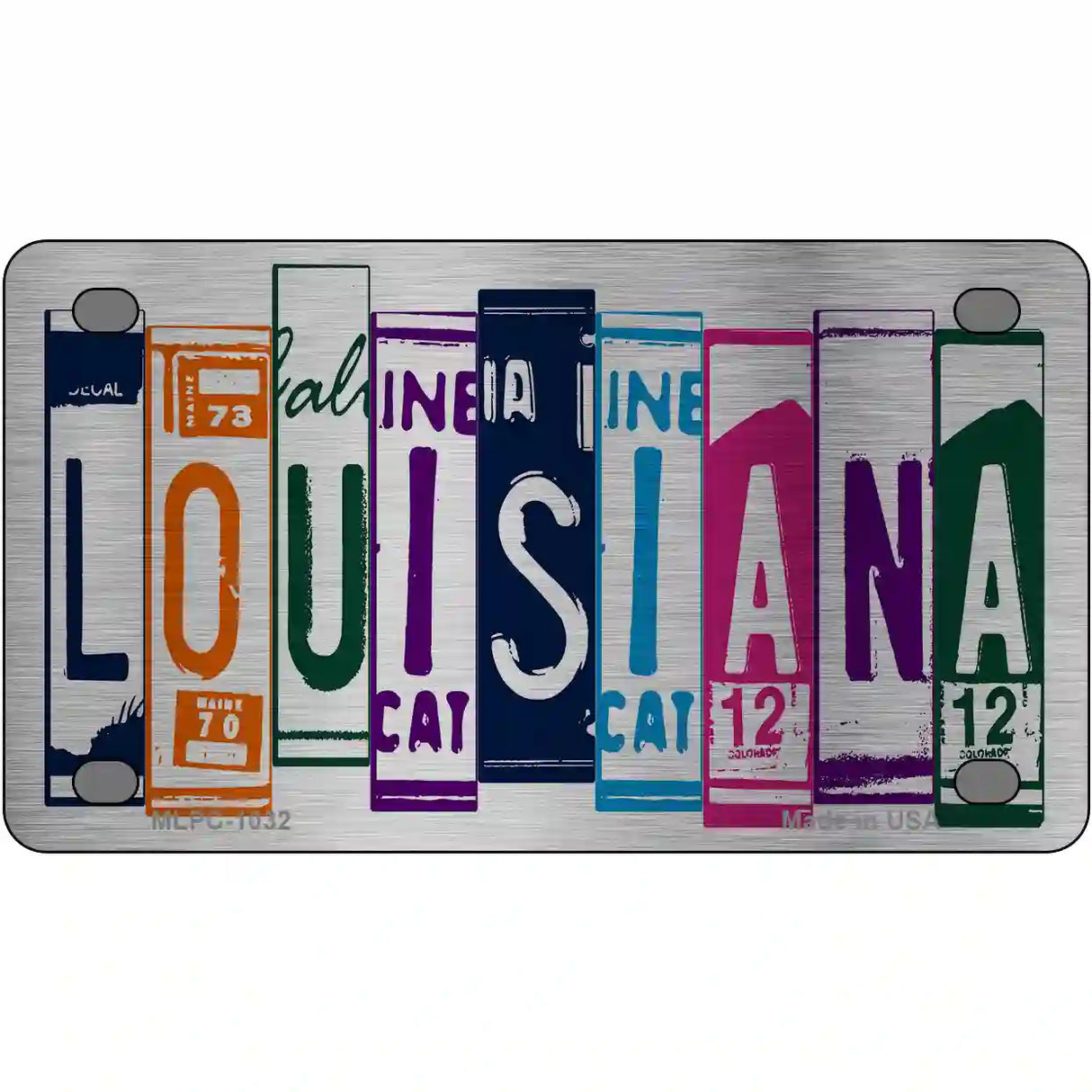 Louisiana License Plate Art Metal Novelty License Plate 4" x 2.2" (MLPC)