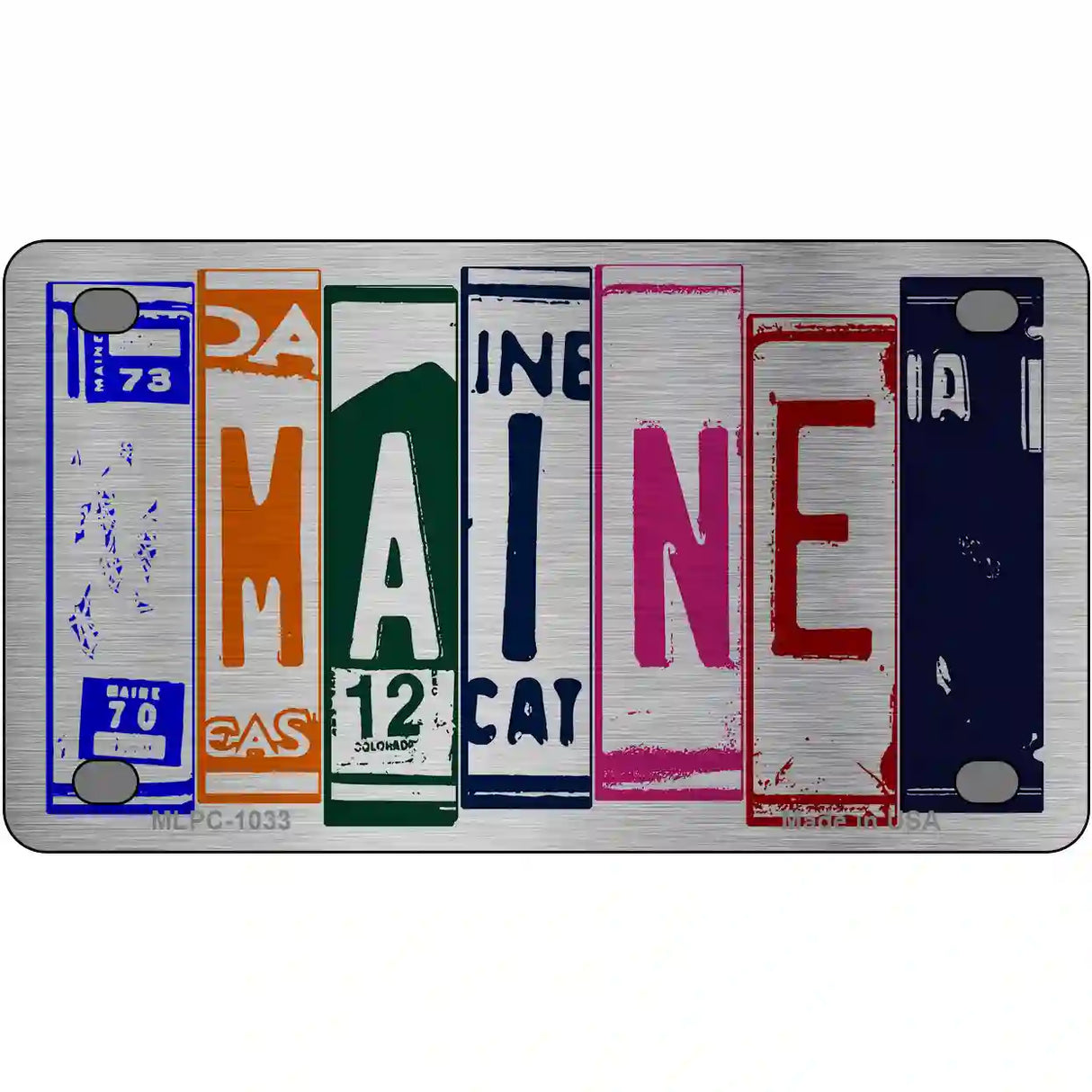 Maine License Plate Art Metal Novelty License Plate 4" x 2.2" (MLPC)