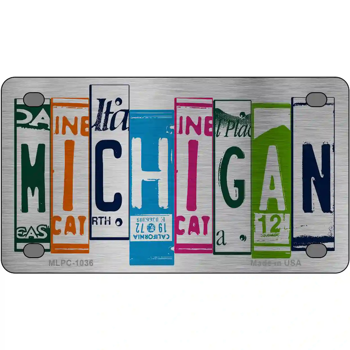 Michigan License Plate Art Metal Novelty License Plate 4" x 2.2" (MLPC)