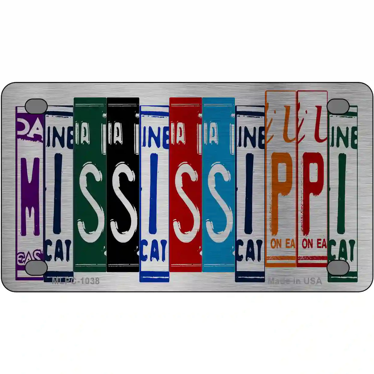 Mississippi License Plate Art Metal Novelty License Plate 4" x 2.2" (MLPC)