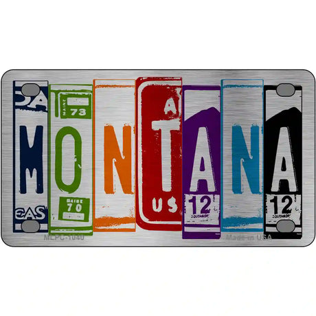 Montana License Plate Art Metal Novelty License Plate 4" x 2.2" (MLPC)