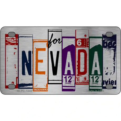 Nevada License Plate Art Metal Novelty License Plate 4" x 2.2" (MLPC)