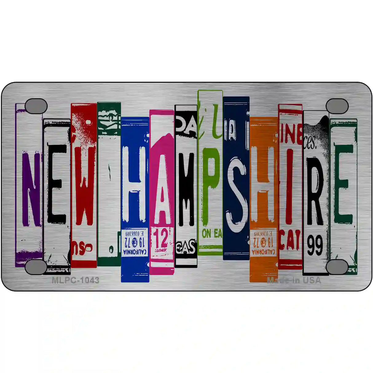 New Hampshire License Plate Art Metal Novelty License Plate 4" x 2.2" (MLPC)