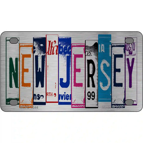 New Jersey License Plate Art Metal Novelty License Plate 4" x 2.2" (MLPC)