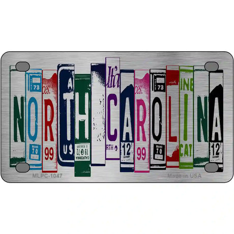 North Carolina License Plate Art Metal Novelty License Plate