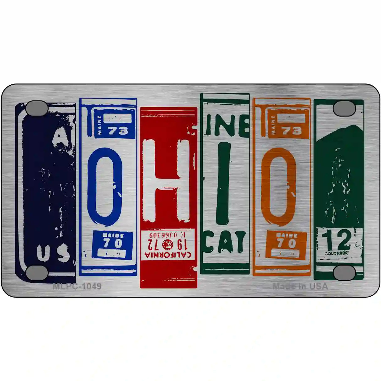 Ohio License Plate Art Metal Novelty License Plate 4" x 2.2" (MLPC)