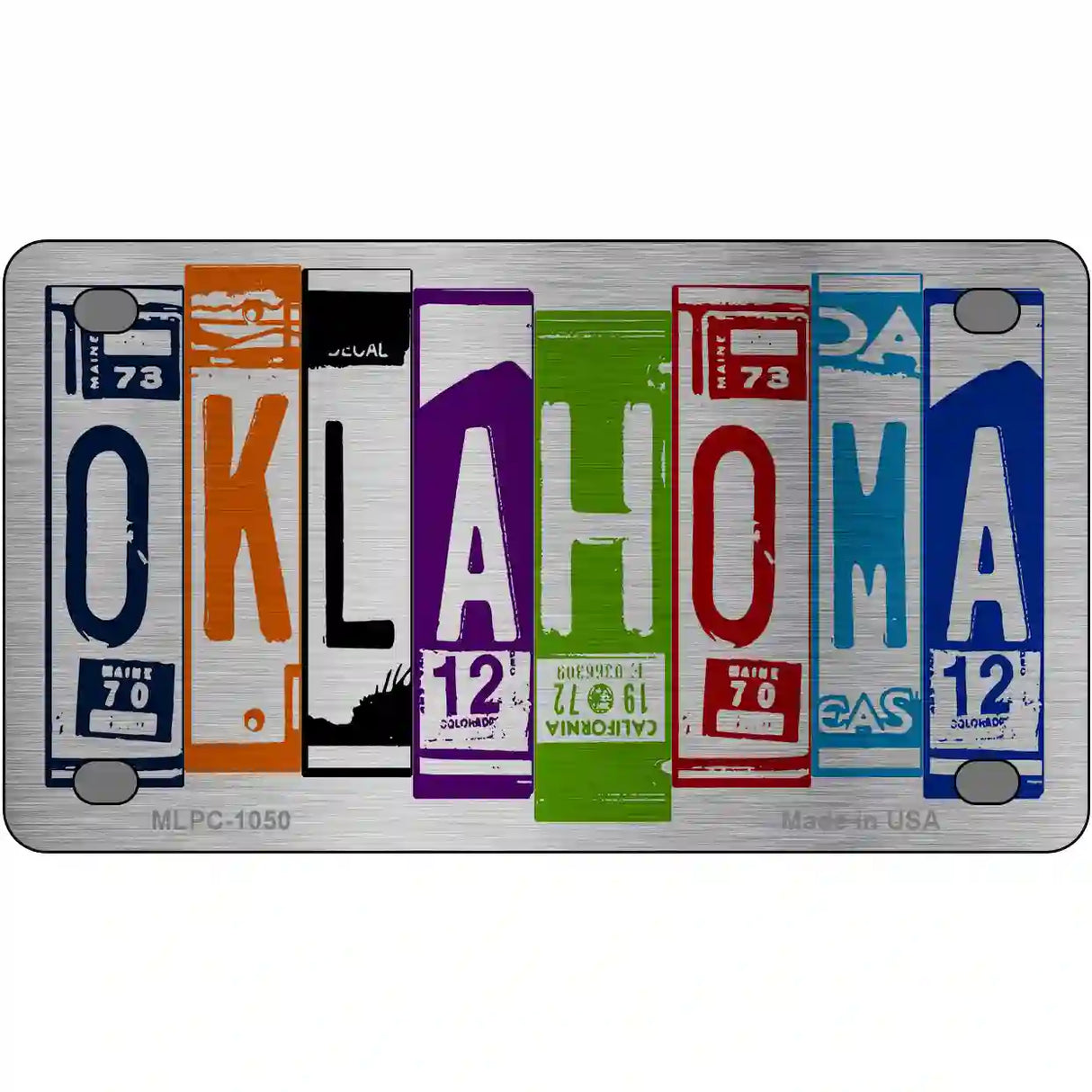 Oklahoma License Plate Art Metal Novelty License Plate 4" x 2.2" (MLPC)