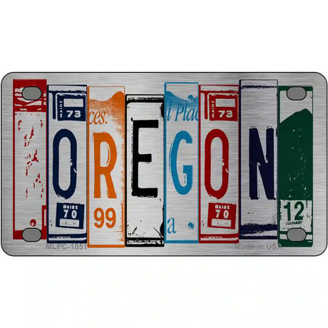 Oregon License Plate Art Metal Novelty License Plate 4" x 2.2" (MLPC)