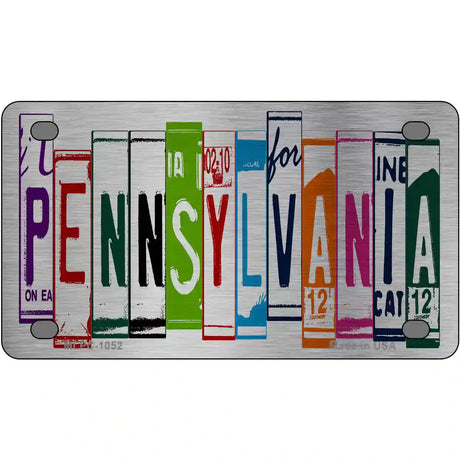 Pennsylvania License Plate Art Metal Novelty License Plate 4" x 2.2" (MLPC)