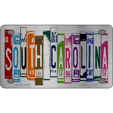 South Carolina License Plate Art Metal Novelty License Plate 4" x 2.2" (MLPC)