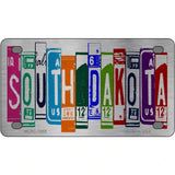 South Dakota License Plate Art Metal Novelty License Plate 4" x 2.2" (MLPC)