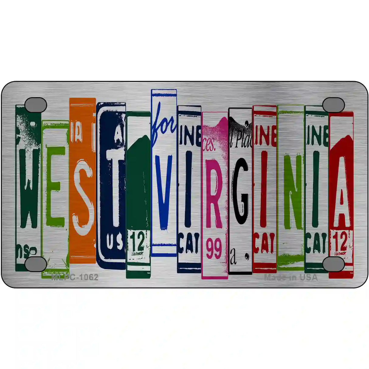 West Virginia License Plate Art Metal Novelty License Plate 4" x 2.2" (MLPC)