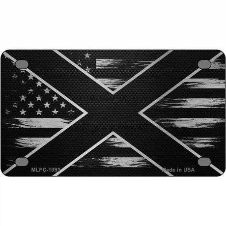 Alabama Carbon Fiber Novelty Metal License Plate 4" x 2.2" (MLPC)