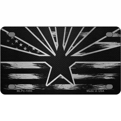 Arizona Carbon Fiber Novelty Metal License Plate 4" x 2.2" (MLPC)