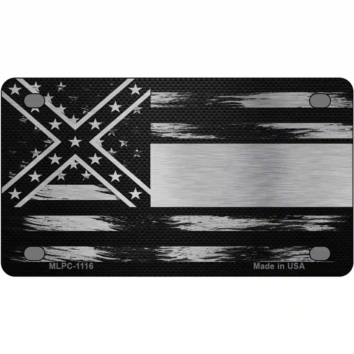 Mississippi Carbon Fiber Novelty Metal License Plate 4" x 2.2" (MLPC)