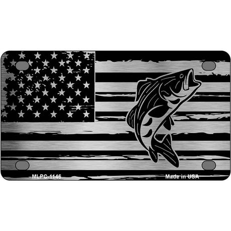 Patriotic Bass Novelty Metal License Plate LPC-1146