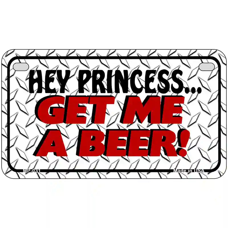 Get Me a Beer Novelty Metal License Plate 7" x 4" (MP)