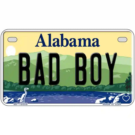 Bad Boy Alabama Metal Novelty License Plate 7" x 4" (MP)