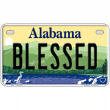 Blessed Alabama Metal Novelty License Plate 7" x 4" (MP)